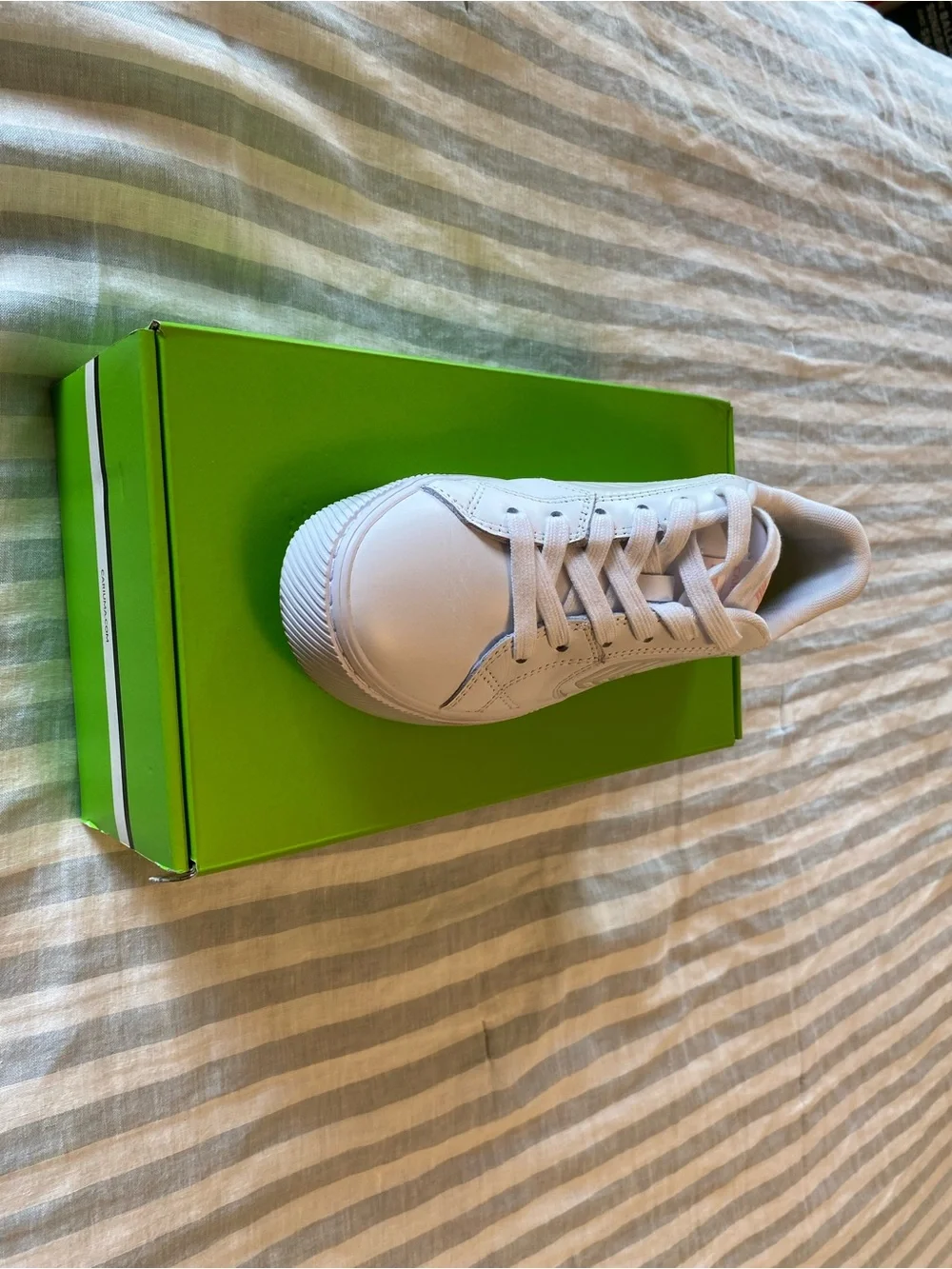 Cariuma Salvas White Leather Ice Logo Rose Sneaker
